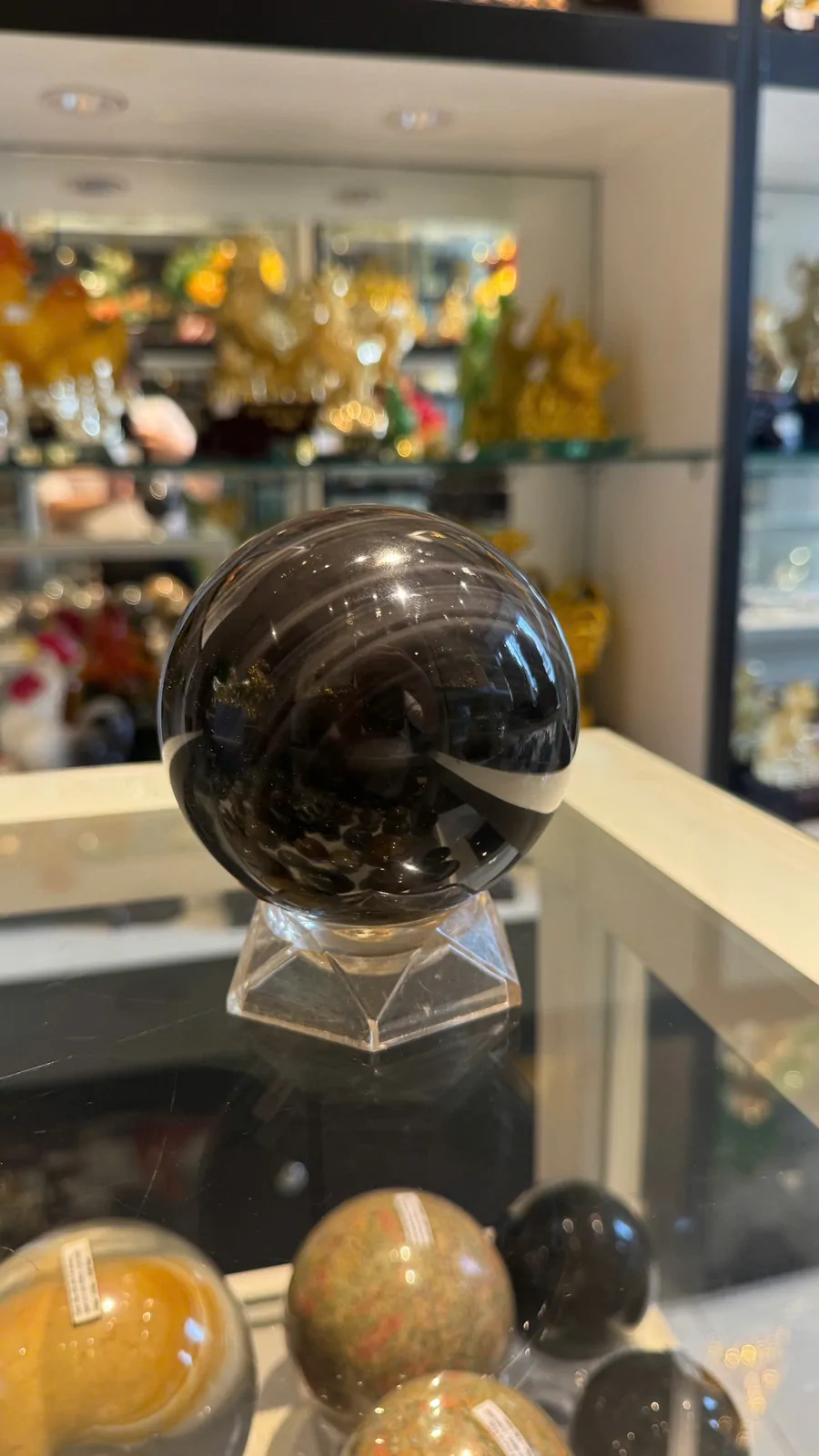 Quả cầu đá hắc ngà GM151-S4-4732