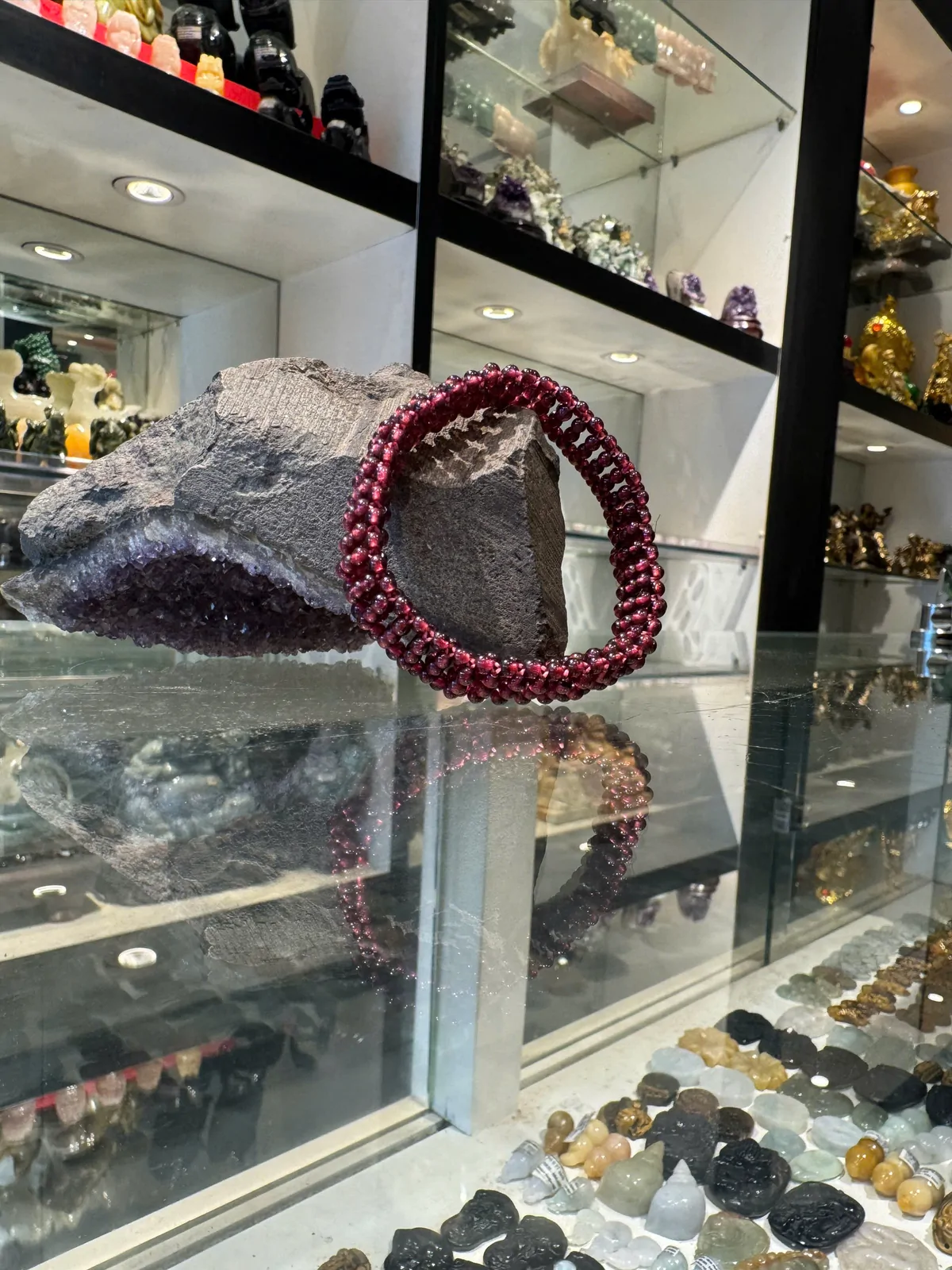 Vòng hạt lựu li ti kết chuỗi A+ (16g) S6217-S4-944